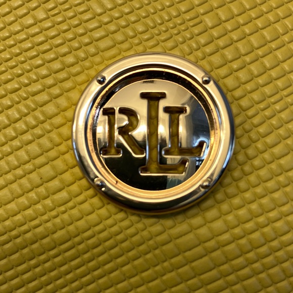 Ralph Lauren Double RL Mustard Wristlet - Picture 2 of 7